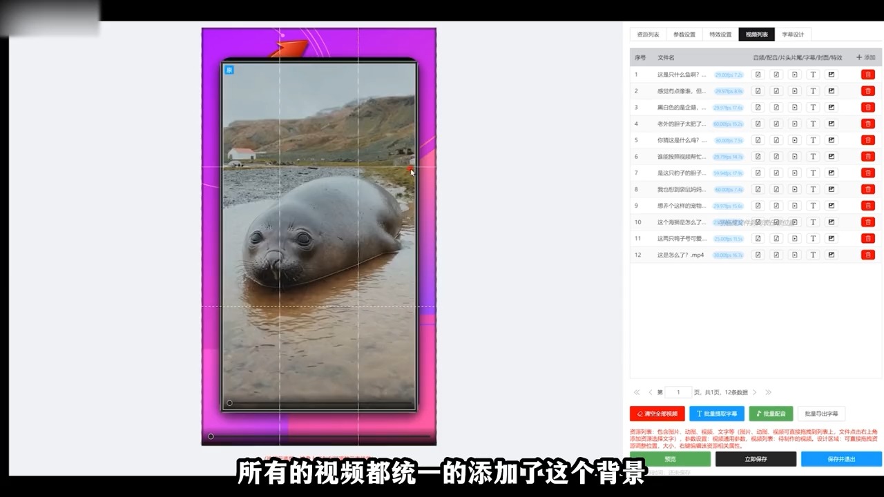 倩影批量剪辑